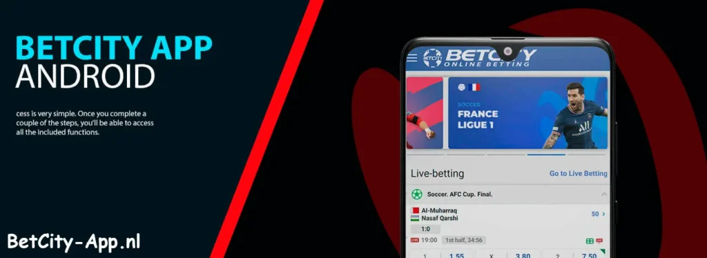 BetCity-app voor Android-apparaten